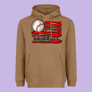 Leopard Baseball Flag Heavyweight Hoodie Designed By Jahusdesignshop