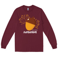 Burgundy Welcome Autumn Long Sleeve Tee - Bettercallsaul