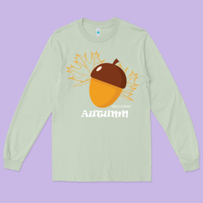 Welcome Autumn Long Sleeve Tee Designed By Bettercallsaul