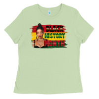 Matcha black history month black girl Ladies Tee - FaDigitalArtStudio