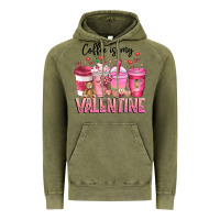 Vintage Olive Coffee Is MY Valentine Vintage Hoodie - CowhideDigitalArt