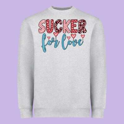 Sucker For Love Heavyweight Sweatshirt Designed By Jahusdesignshop