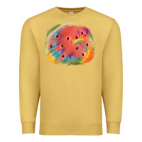 Antique Gold tie die watermelon Premium Sweatshirt - JahusDesignShop