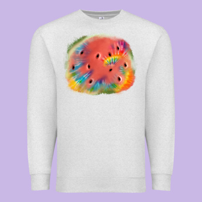 Tie Die Watermelon Premium Sweatshirt Designed By Jahusdesignshop