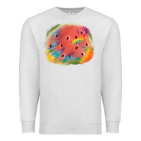 Oatmeal Heather tie die watermelon Premium Sweatshirt - JahusDesignShop