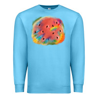 Ocean Blue tie die watermelon Premium Sweatshirt - JahusDesignShop