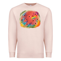 Pale Pink tie die watermelon Premium Sweatshirt - JahusDesignShop