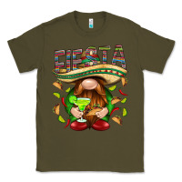 Army Green Fiesta gnome with tacos Mexico Classic Tee - HowdyJamesFarm