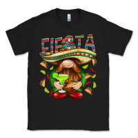 Black Fiesta gnome with tacos Mexico Classic Tee - HowdyJamesFarm