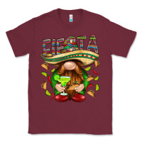 Burgundy Fiesta gnome with tacos Mexico Classic Tee - HowdyJamesFarm