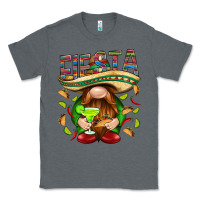 Charcoal Heather Fiesta gnome with tacos Mexico Classic Tee - HowdyJamesFarm