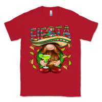 Red Fiesta gnome with tacos Mexico Classic Tee - HowdyJamesFarm