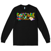 Black daycare teacher Long Sleeve Tee - CowhideDigitalArt