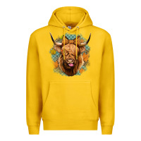 Lemon fall highland cow Premium Hoodie - Jasminsmagicworld