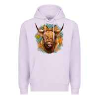 Lilac fall highland cow Premium Hoodie - Jasminsmagicworld
