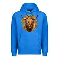 True Royal fall highland cow Premium Hoodie - Jasminsmagicworld
