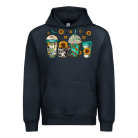 Navy sunflowers coffee cups Urban Hoodie - Jasminsmagicworld