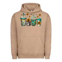 Pigment Burro sunflowers coffee cups Urban Hoodie - Jasminsmagicworld