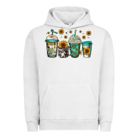 Pigment Lunar Rock sunflowers coffee cups Urban Hoodie - Jasminsmagicworld