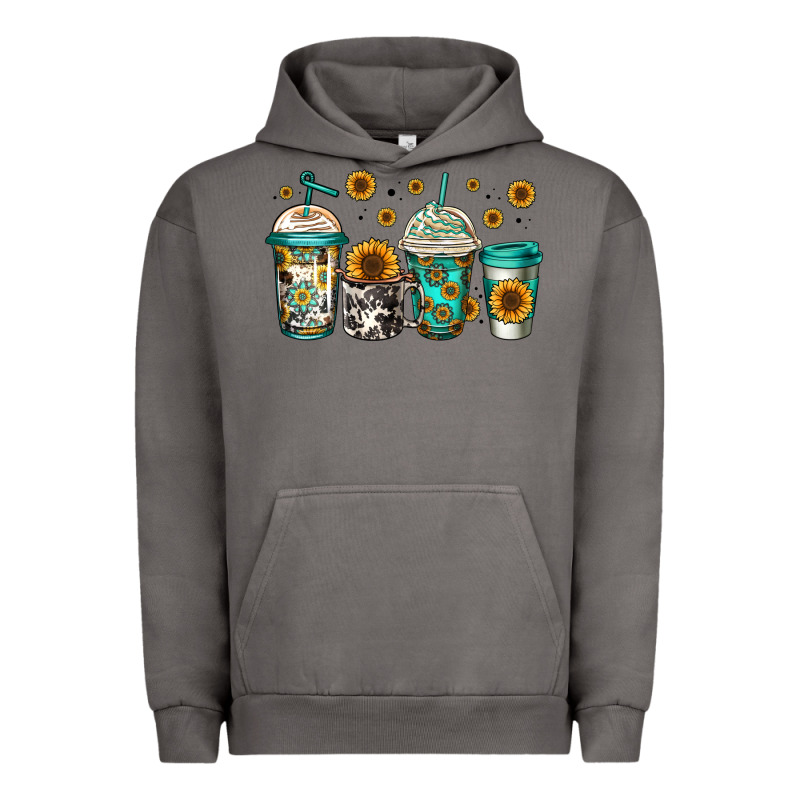 Sunflowers Coffee Cups Urban Hoodie by Jasminsmagicworld | Teevron