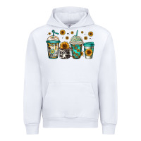 White sunflowers coffee cups Urban Hoodie - Jasminsmagicworld