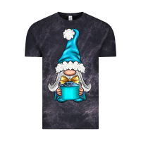 Winter Gnome With Gift Vintage Tee | Teevron