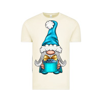 Vintage Arctic winter gnome with gift Vintage Tee - BundleAndBundleShop