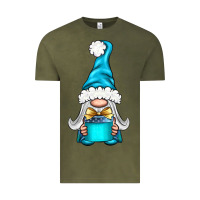 Vintage Olive winter gnome with gift Vintage Tee - BundleAndBundleShop