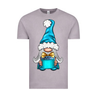 Vintage Zinc winter gnome with gift Vintage Tee - BundleAndBundleShop