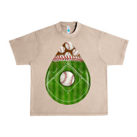 French Oak baseball and western roses teardrop Urban Heavy Tee - BundleAndBundleShop