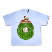 Baseball And Western Roses Teardrop Urban Heavy Tee | Teevron