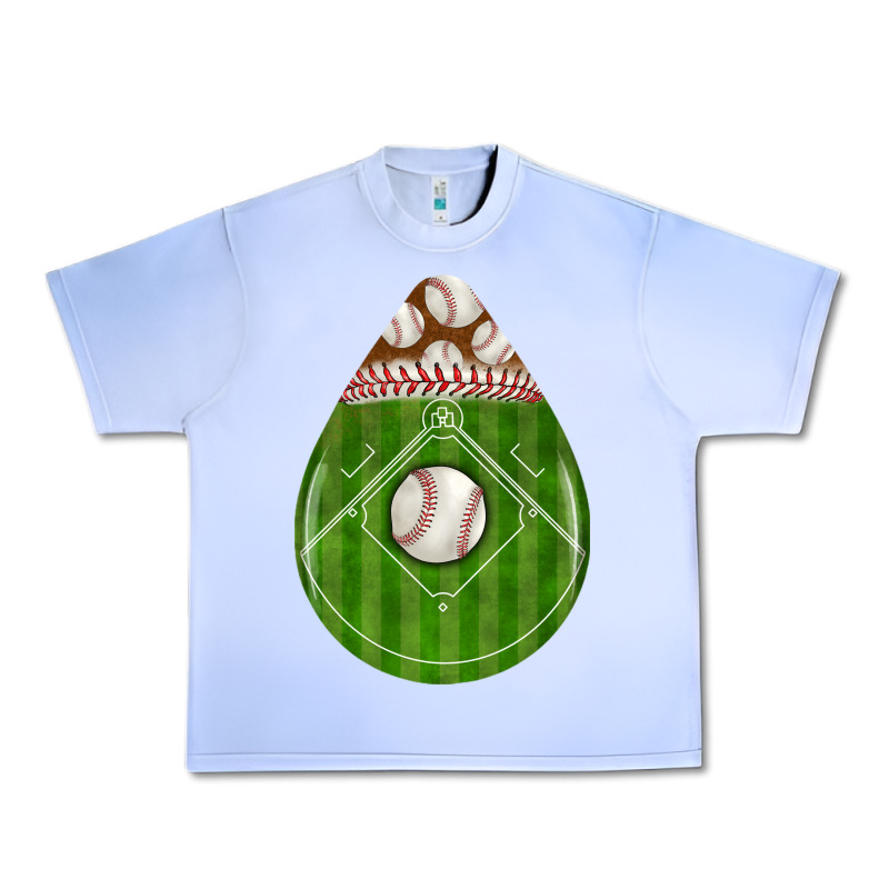 Baseball And Western Roses Teardrop Urban Heavy Tee by BundleAndBundleShop | Teevron