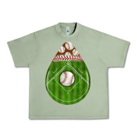 Oil Green baseball and western roses teardrop Urban Heavy Tee - BundleAndBundleShop