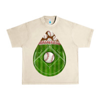 Sandshell baseball and western roses teardrop Urban Heavy Tee - BundleAndBundleShop