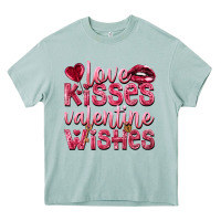 Arona Love kisses Valentine wishes Valentine's Day Heavy Core Tee - HowdyJamesFarm