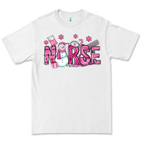 White nurse pink christmas Premium Tee - OliviaCreatesArt