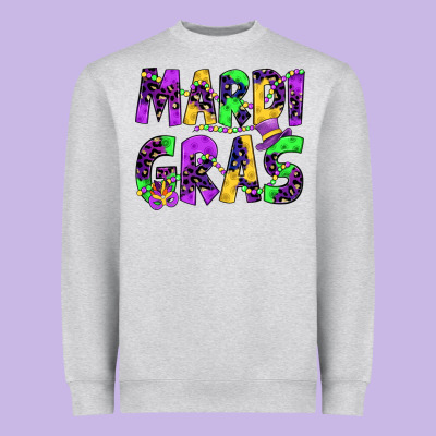 Mardi Gras Heavyweight Sweatshirt Designed By Jahusdesignshop