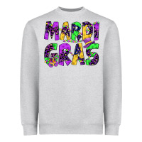 Heather Grey mardi gras Heavyweight Sweatshirt - JahusDesignShop