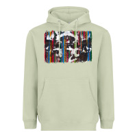 Matcha cowhide, leopard serape backgraund Heavyweight Hoodie - JahusDesignShop