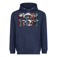 Navy cowhide, leopard serape backgraund Heavyweight Hoodie - JahusDesignShop