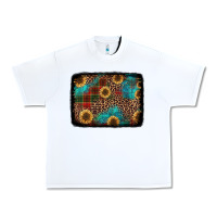 White christmas sunflowers and buffalo plaid background Urban Heavy Tee - Jasminsmagicworld