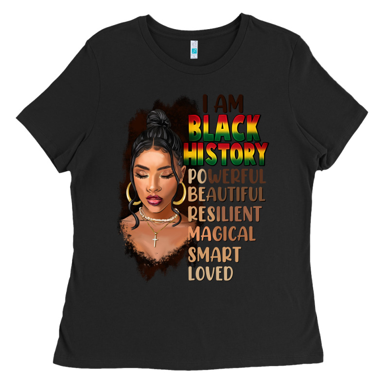 I Am Black History Black Girl Ladies Tee by FaDigitalArtStudio | Teevron