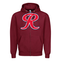 Burgundy the tacoma rainiers Zipper Hoodie - baoMotion
