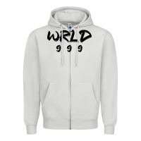 Dove Grey wrld singer 999 black Zipper Hoodie - baoMotion