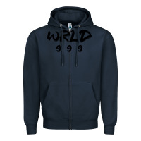 Navy wrld singer 999 black Zipper Hoodie - baoMotion