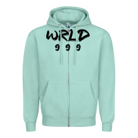 Seafoam wrld singer 999 black Zipper Hoodie - baoMotion
