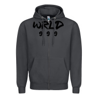 Smoke wrld singer 999 black Zipper Hoodie - baoMotion