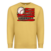 Antique Gold leopard baseball flag Premium Sweatshirt - JahusDesignShop