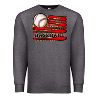 Charcoal Heather leopard baseball flag Premium Sweatshirt - JahusDesignShop