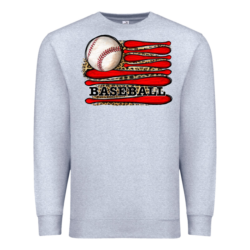 Leopard Baseball Flag Premium Sweatshirt by JahusDesignShop | Teevron